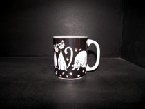 Big Black Cat Mug 0.5l