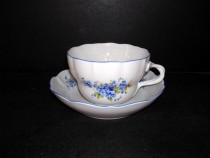 Cup and saucer D decor forgetmenot 0.4 l.