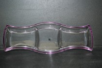 Cabaret rectangular Winx three-piece, purple edge 41.5 cm