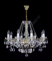 Crystal Chandelier 8 arms 9L130CL8 65x51cm plated chain