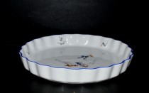Porcelain cake bowl 30 x 4 cm, goose porcelain.