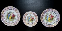 A set of plates Ophelia luster Three Graces 18-piece
