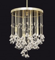 Ceiling modern chandelier TX327000004, gold.