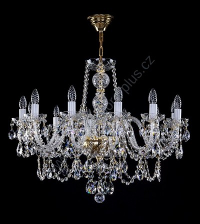 Exclusive Crystal Chandelier 12 arms 14L135CE12 95x70cm plated chain