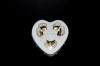 Heart-shaped ring box 2-piece 9 cm.