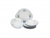 Bernadotte cake set, 7-piece forget-me-not.