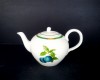 Tea watering can 095l., Fruit porcelain, ivory color