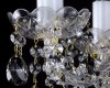 Chandelier Crystal 5 arms 21L09026CL5 55x43cm plated chain