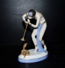 Porcelain figurine Dancer with snake, luxor