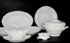 Porcelain tableware Bernadotte white 26 pcs.