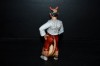 Porcelain statue Devil Lucifer, sax decoration.