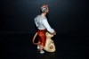 Porcelain statue Devil Lucifer, sax decoration.