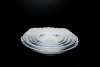 Bernadotte salad set, forget-me-not porcelain, 5 pieces