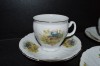 Cup and saucer Bernadotte 6pcs, hunting porcelain, 0.24l. 160 mm.