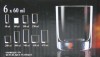 Glasses for rum, plum brandy, vodka, liqueur and other spirits 60ml. 6pcs. Barline glasses