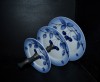 Three-tier cookie plate, Blue Cherry porcelain