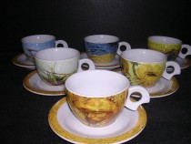 Cup and saucer Dova Van Gogh coffee / tea 160 mm. 6pcs