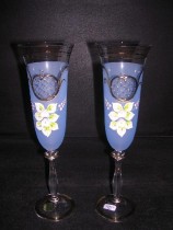 Flutes Angela 190 ml. blue 2 pc.