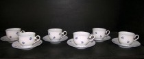 Cup and saucer low Ophelia 673V 150mm. 6pcs