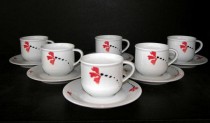 Cup and saucer Catrin 29920 135 ml. 6 pcs.