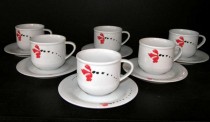 A cup and saucer Catrin 29920 157 ml. 6 pcs.