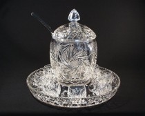 Cut crystal bowls set 26008