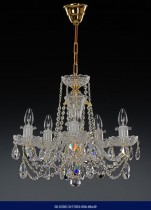 Cut crystal chandelier, six arm  02001/57001/006 69*49