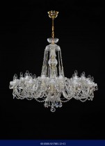 Cut crystal chandelier arm 12 +12 02001/57001/12+12