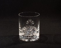 Cut crystal whiskey glasses ribbon 320 ml. 6 pcs