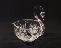 CRYSTAL CUT SWAN 35024/26008/130 13cm.