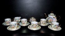 Tea set Verona 15 pcs, porcelain listr 3 graces