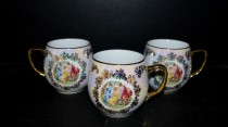 Bulbous mug 3 pcs, porcelain three graces 0.3 l.