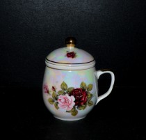 Mug with strainer and lid 0.3l.