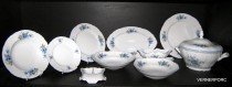 Dining set Bernadotte blue flowers 25 pcs.