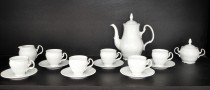 Coffee set Bernadotte white 15 piece.