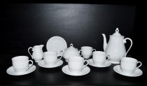 Coffee set Verona white 15 pieces