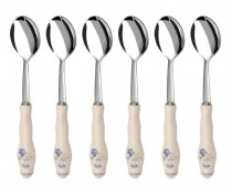 Bernadotte coffee porcelain spoons, decorative 6 pcs.