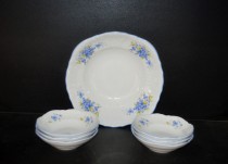 Compote set Bernadotte forget-me-piece 7.