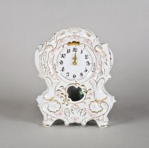 Fireplace porcelain clock 32 cm, decor 158.