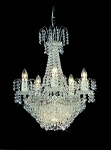 Crystal chandelier brilliant 10PBB051600006 50x61 cm, 6 lights, color silver