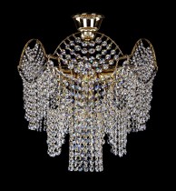 Crystal chandelier brilliant 21L283CE7 40x36 cm, 7 lights, gilded