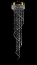 Modern crystal chandelier 6L448CE8 60x250 cm, 8 lights, gilded