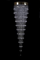 Modern crystal chandelier 7L449CE4 50x189 cm, 4 lights, gilded
