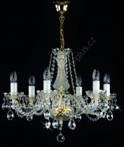 Chandelier 6 arms 15L085CL6 60x45cm plated chain