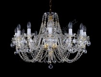 Exclusive Crystal Chandelier 10 arms 13L045CE12 77x47cm plated chain