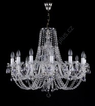 Exclusive Crystal Chandelier 12 arms 10L039CE12nikl 82x65cm nickel chain