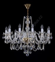 Exclusive Crystal Chandelier 12 arms 14L135CE12 95x70cm plated chain