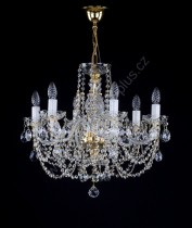 Exclusive Crystal Chandelier 6 arms 4L040CE6 49x46cm plated chain