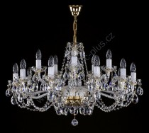 Swarovski crystal chandelier 15 arms 5L059CE15 84x59cm plated chain