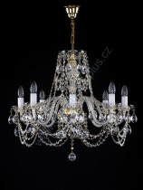 Swarovski Crystal Chandelier 8 arms 2L142SW8 67x60cm plated chain